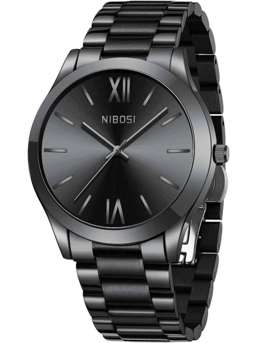 Stylish Men's Analog Quartz Watch - Waterproof Stainless Steel, Minimalist